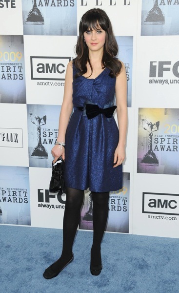 Zooey Deschanel in flats