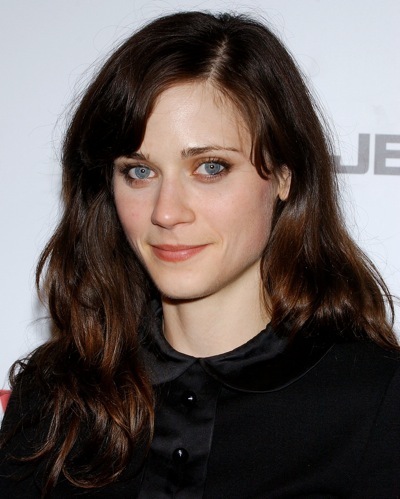 Zooey Deschanel with minimal makeup Zooey Deschanel with minimal makeup