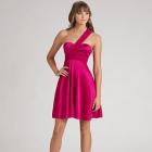 Aidan Mattox One Shoulder Satin Cocktail Dress