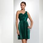 BCBG Max Azria One Shoulder Applique Dress