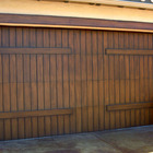 Faux finish garage doors