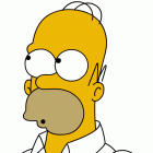 Homer Simpson pensive