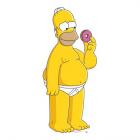 Homer Simpson with a doughnut