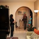 Stacie and Christina, the designer, celebrate a job well done