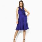 Ralph Lauren Shannon Silk Ruffle Wrap Dress