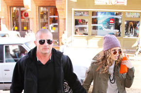 Annalynne McCord and boyfriend Dominic Purcell enjoy the Sundance Film Festival