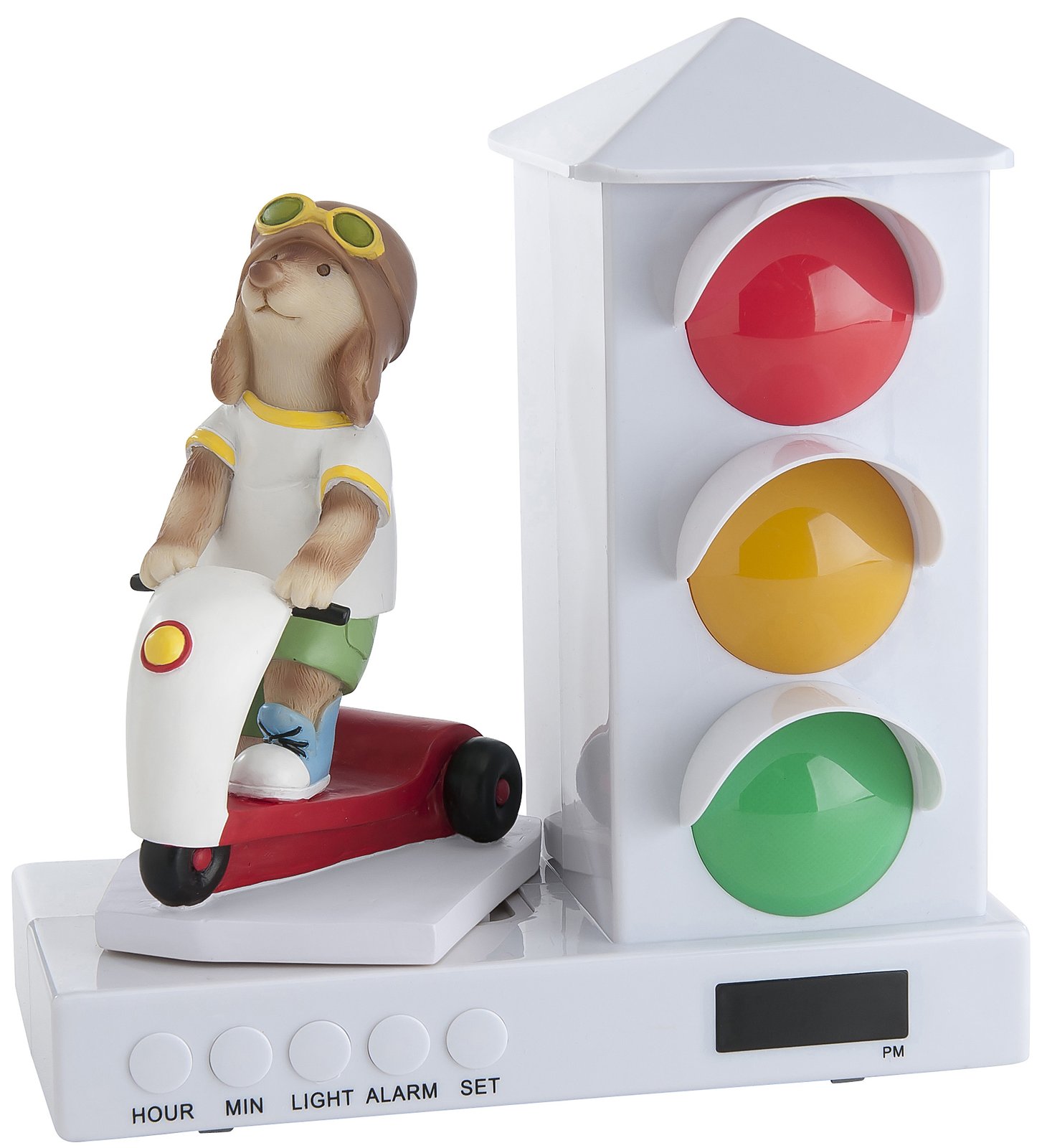 The Stoplight Alarm Clock Scooter Dog Alarm Clock Boy Gift Ideas