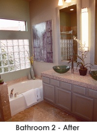 Bathroom 2 after remodel - Work by Steve Price, Legacy Custom Building & Remodeling, Arizona