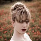 French Twist with Bangs