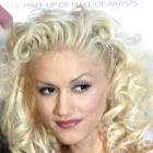 Gwen Stefani Curly Hair Pulled Back