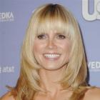 Heidi Klum's Straight Layered Hair with Bangs