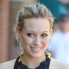 Hilary Duff?s casual updo hairstyle