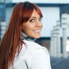 Red hair - Super straight with bangs