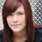 Red hair - Side swept bangs