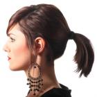 Easy Updos - Classic Ponytail with Side Parted Bangs