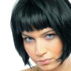 Classic Layered Bob with Blunt Bangs