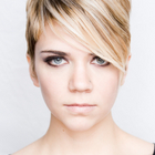 Short Hair - Cropped with angled front