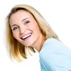 Straight Hair - Medium length blond bob