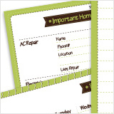 Printable family planner binder