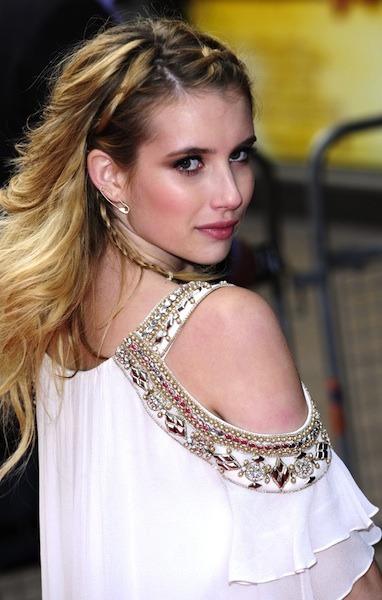Emma Roberts shows she's young and full of style with her braided part
