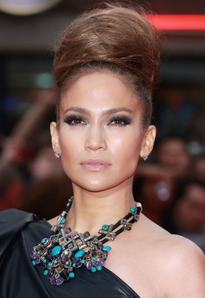 Hairstyles    on Jennifer Lopez   Updo Hairstyles