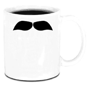 Mustache coffee mug