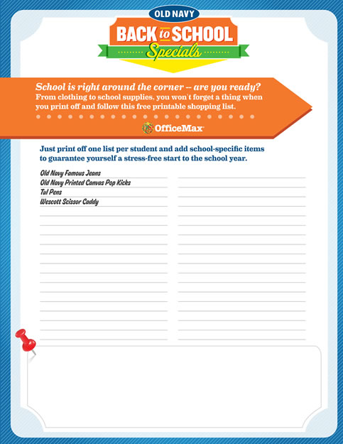 Back to School Specials
