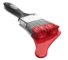 red frost paint brushes