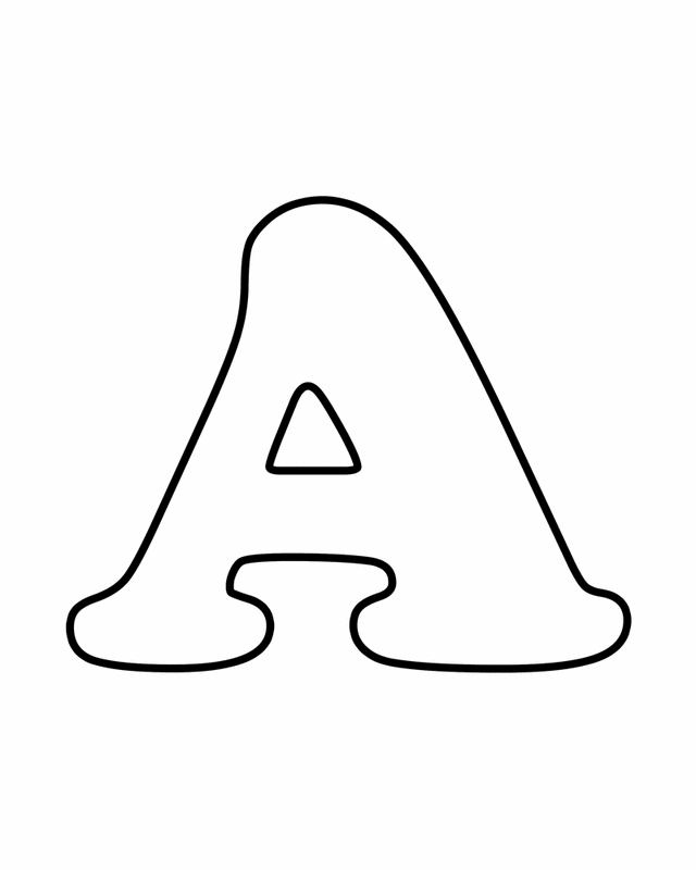 Letter A Coloring