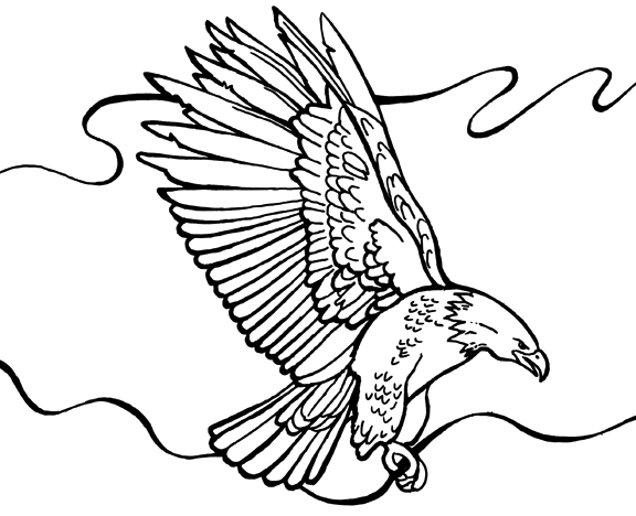 eagle and snake coloring pages - photo #12
