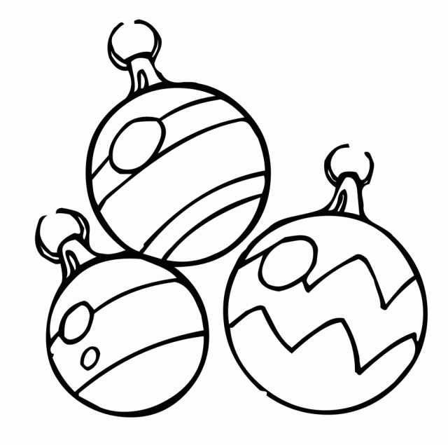 christmas tree ornaments coloring pages - photo #40