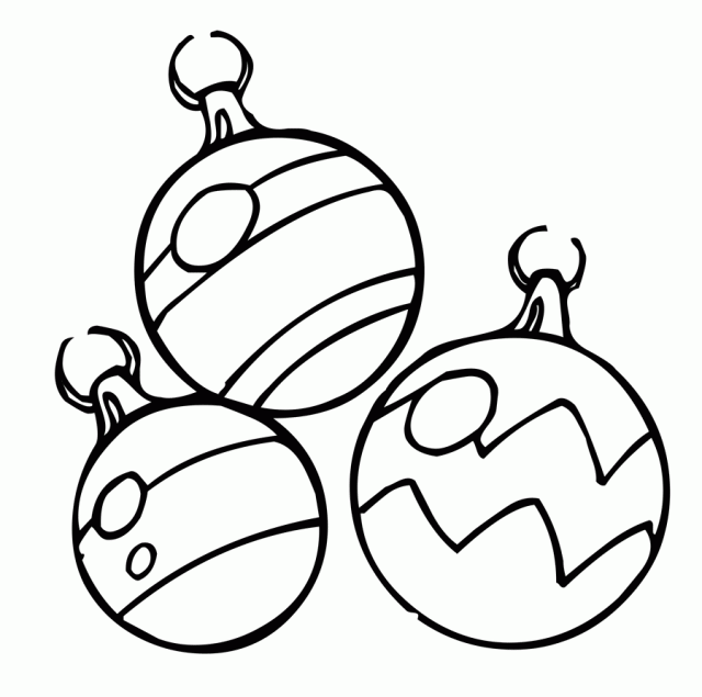 Printable Coloring Pages Christmas Ornaments