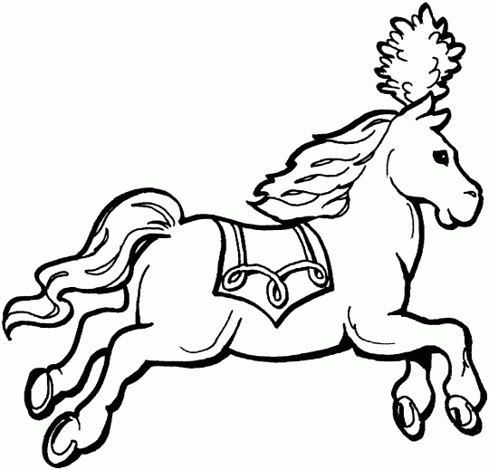 Circus coloring pages: Circus horse