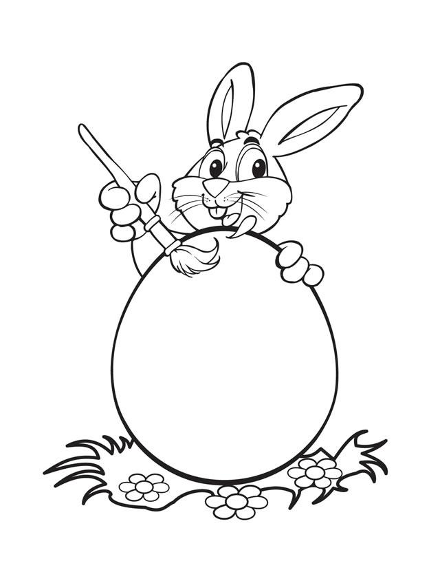 easter bunny printable coloring pages - photo #23