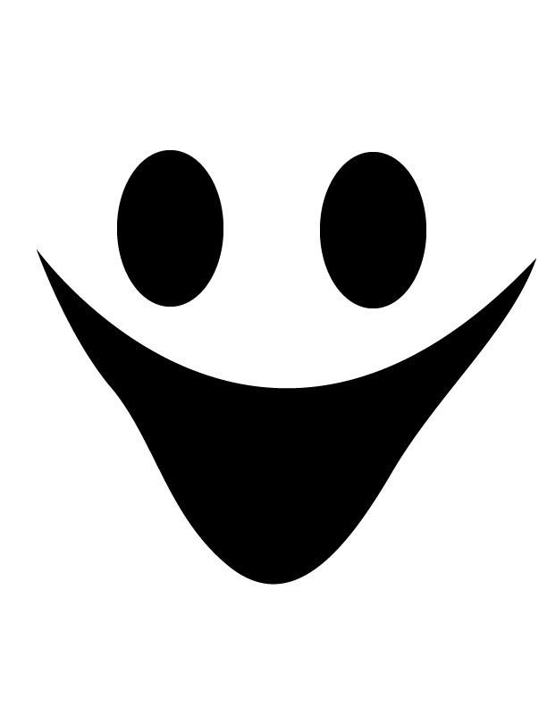 Free Printable Ghost Face Template