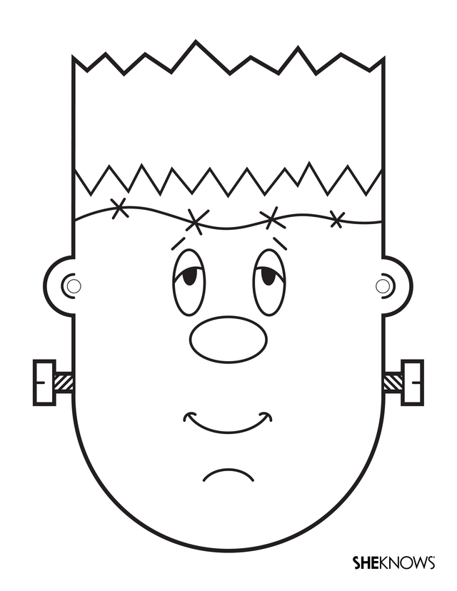 frankenstein coloring pages to print - photo #28