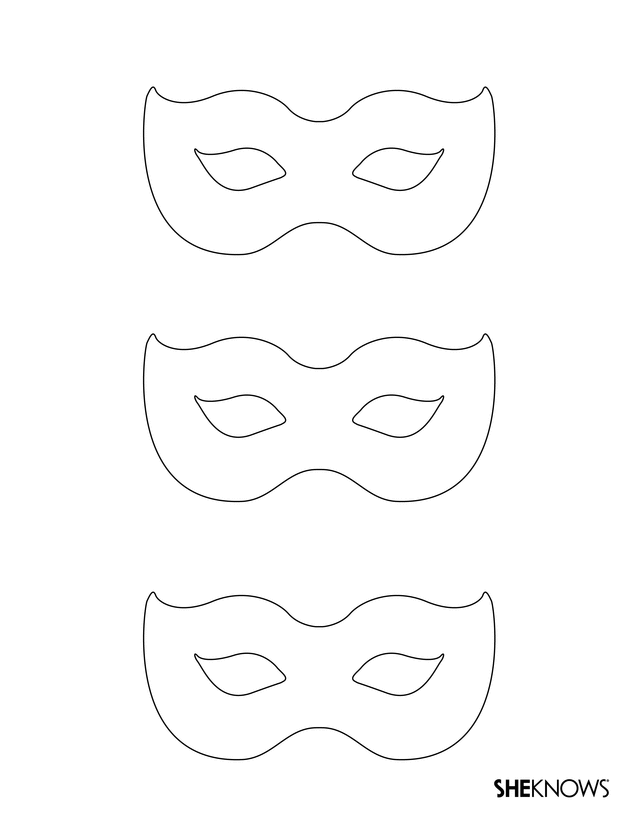 Masquerade Mask Template 92