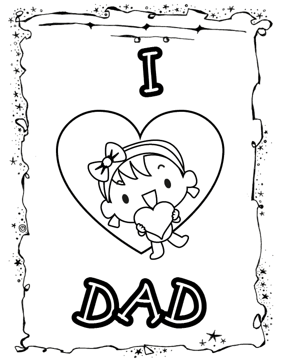 daddys little girl coloring pages - photo #7