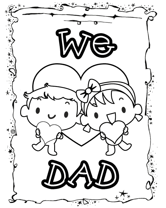 i love my daddy because coloring pages - photo #48