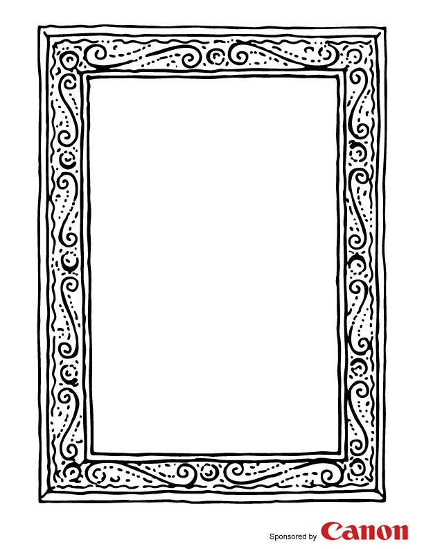 Craft templates for kids Picture Frame 1