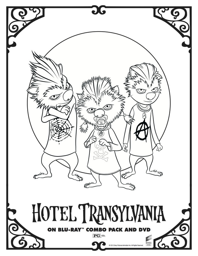 Hotel Transylvania Blob Coloring Page Hotel Transylvania Blob Coloring Page
