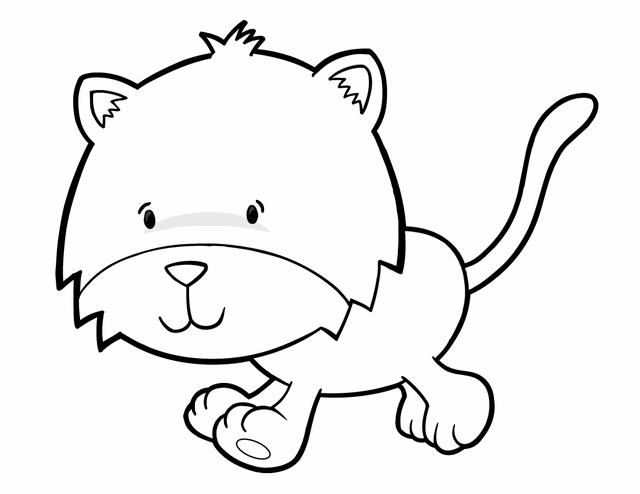 Jungle Cat - Free Printable Coloring Pages