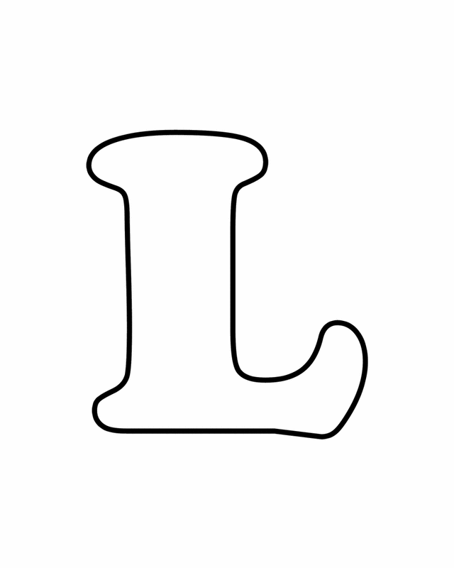 Printable letters Letters for coloring L