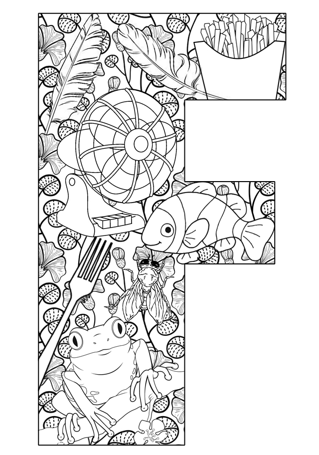 f coloring pages - photo #33