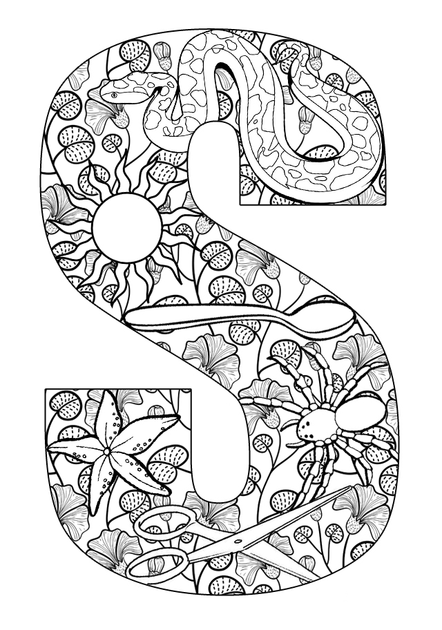 s letter coloring pages - photo #35