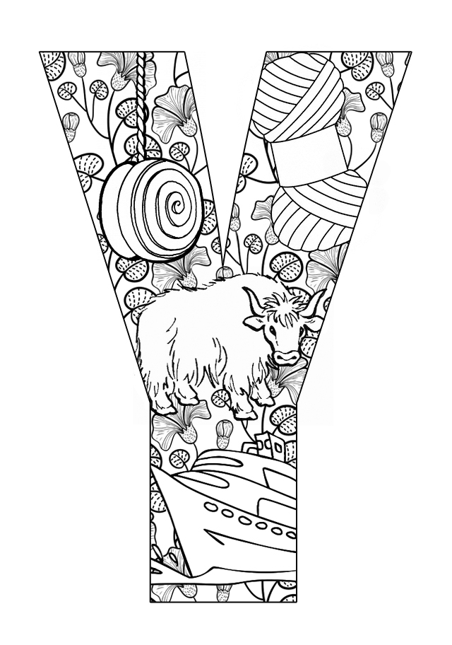 y coloring pages for kids - photo #27