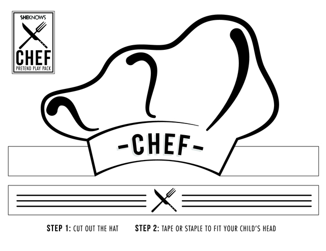 coloring pages of chef hats - photo #12