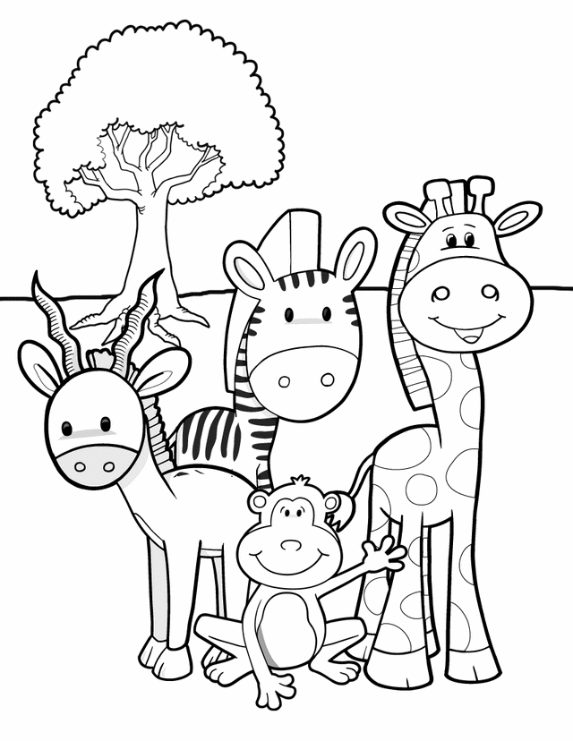 safari free coloring pages - photo #1