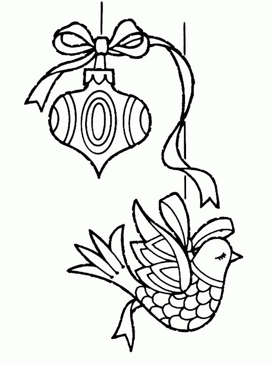 xmas ornaments coloring pages - photo #38