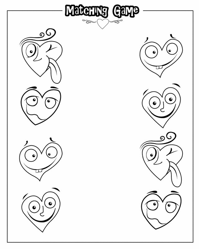 valentine coloring pages game sheets - photo #7